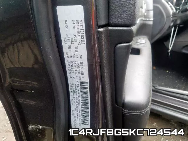 1C4RJFBG5KC724544 фото 2