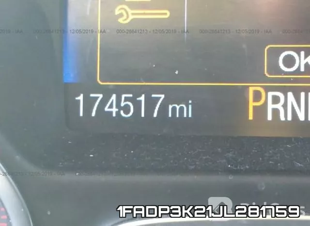 1FADP3K21JL281759 фото 8