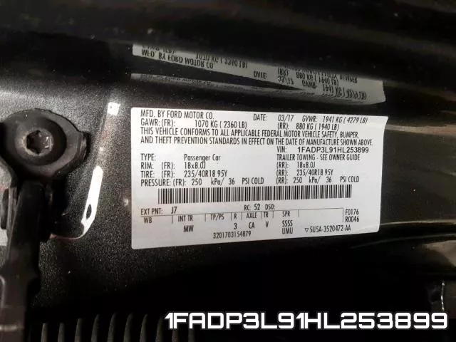 1FADP3L91HL253899 фото 2