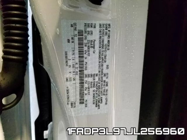 1FADP3L97JL256960 фото 2