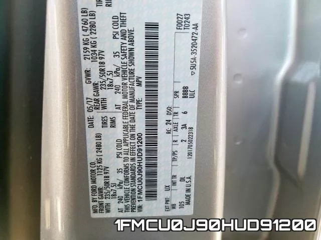 1FMCU0J90HUD91200 фото 2