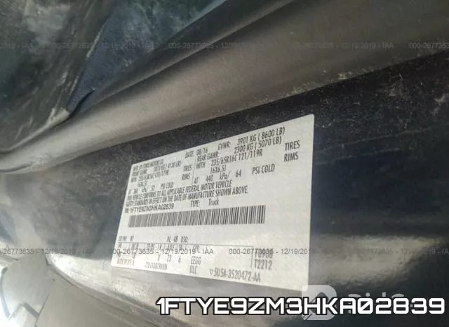 1FTYE9ZM3HKA02839 фото 8
