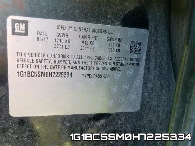 1G1BC5SM0H7225334 фото 2