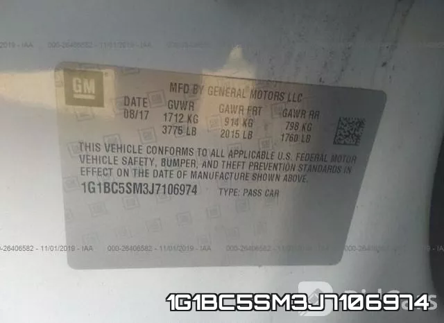 1G1BC5SM3J7106974 фото 9