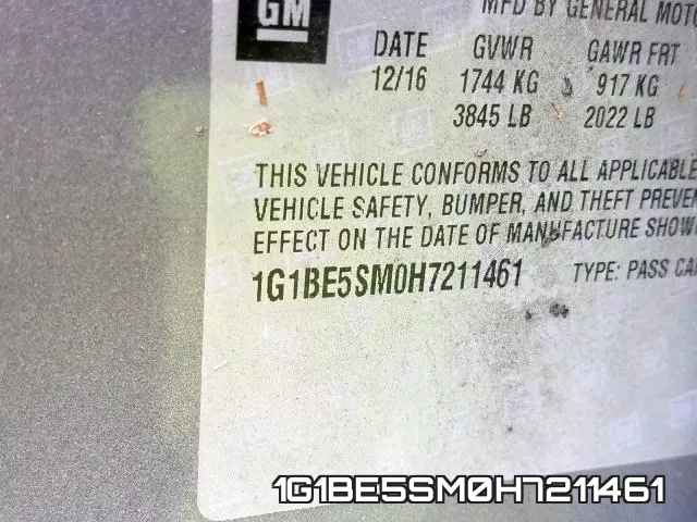 1G1BE5SM0H7211461 фото 2