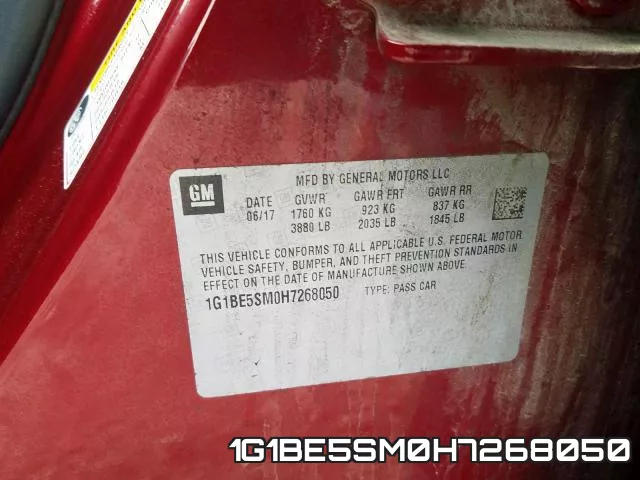 1G1BE5SM0H7268050 фото 2