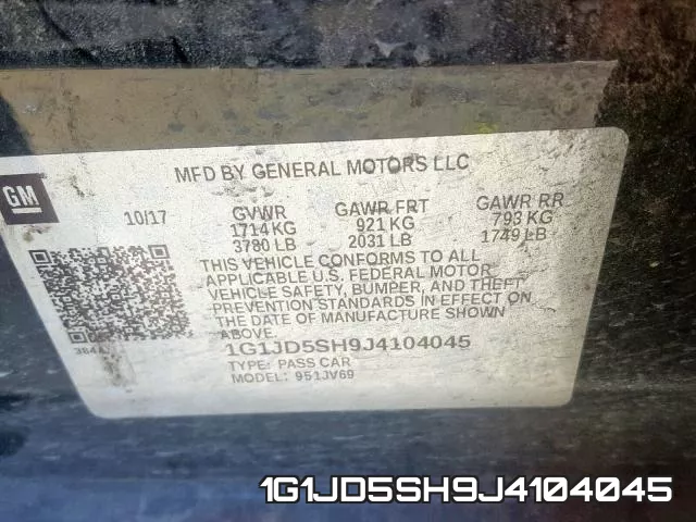 1G1JD5SH9J4104045 фото 2