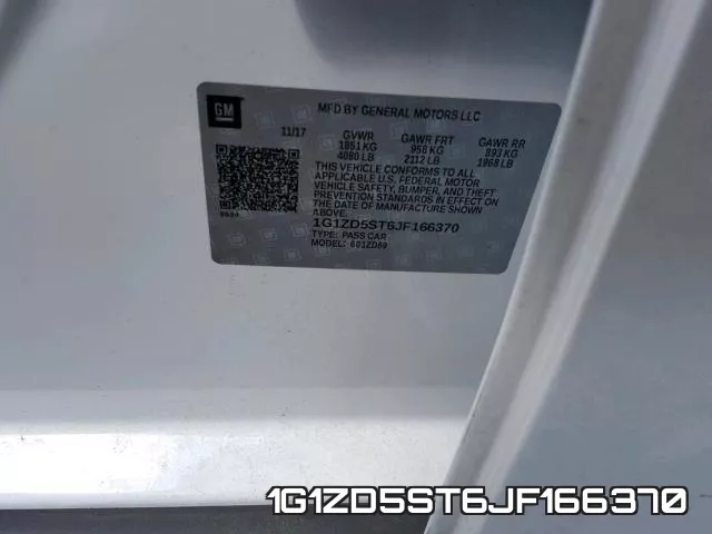 1G1ZD5ST6JF166370 фото 2