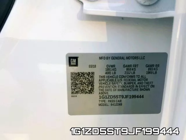 1G1ZD5ST9JF199444 фото 2