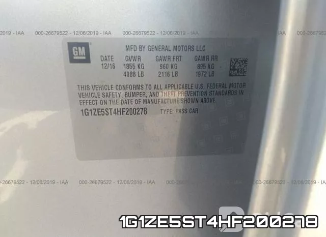 1G1ZE5ST4HF200278 фото 10