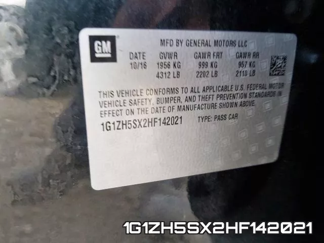 1G1ZH5SX2HF142021 фото 2