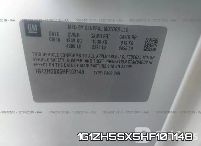 1G1ZH5SX5HF107148 фото 10