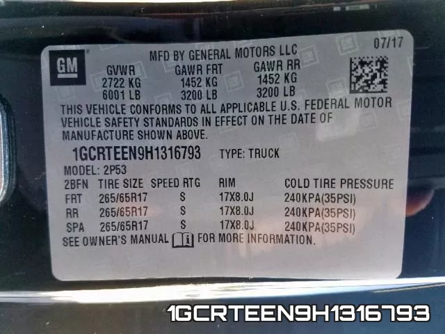 1GCRTEEN9H1316793 фото 2