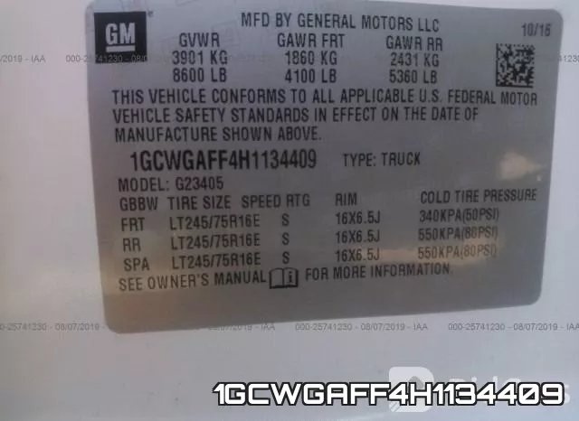 1GCWGAFF4H1134409 фото 8