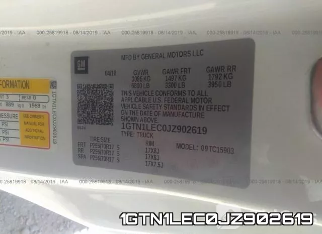 1GTN1LEC0JZ902619 фото 10