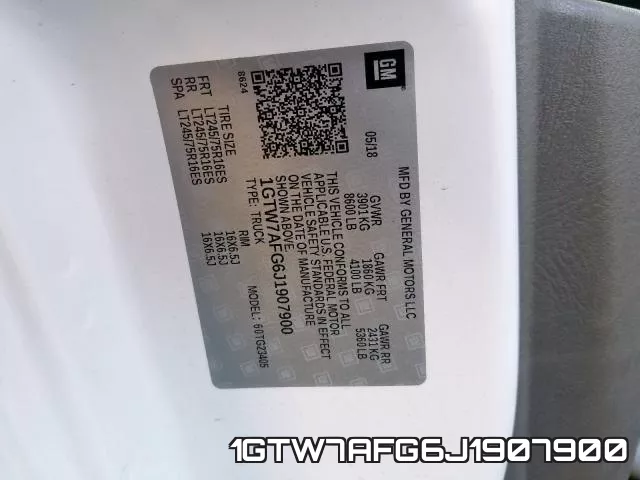 1GTW7AFG6J1907900 фото 2