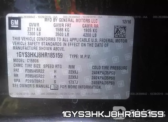 1GYS3HKJ8HR185159 фото 9
