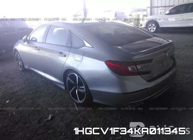 1HGCV1F34KA011345 фото 3