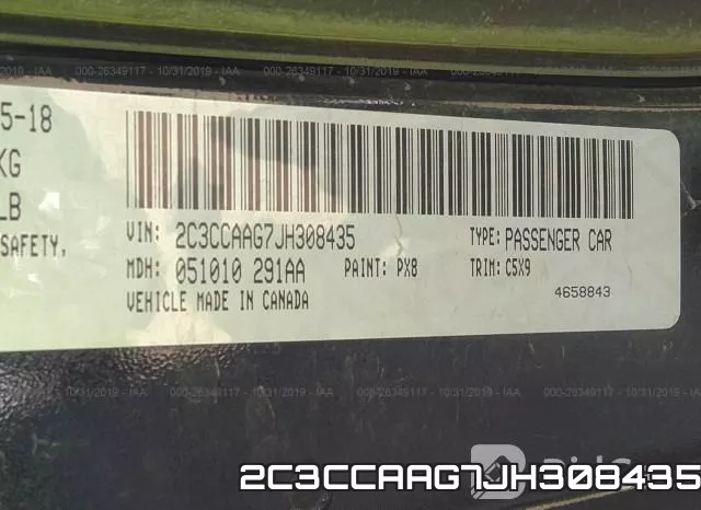 2C3CCAAG7JH308435 фото 10
