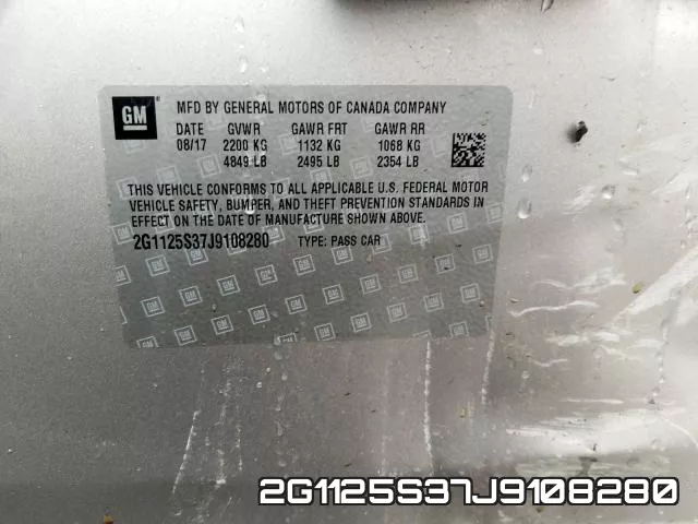2G1125S37J9108280 фото 2