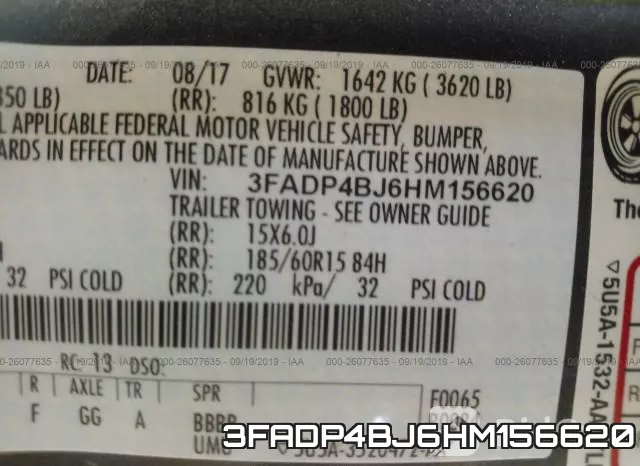 3FADP4BJ6HM156620 фото 10
