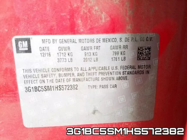 3G1BC5SM1HS572382 фото 2