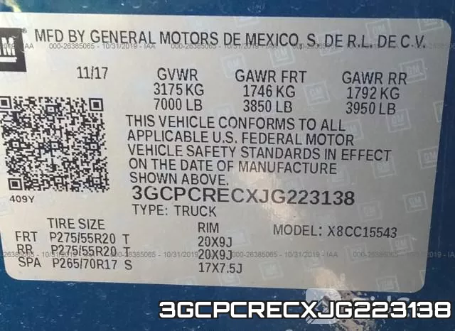3GCPCRECXJG223138 фото 10