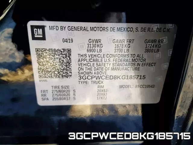 3GCPWCED8KG185715 фото 2