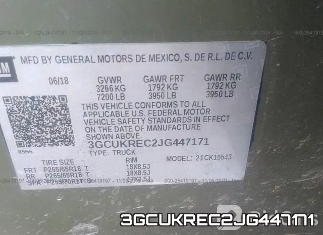 3GCUKREC2JG447171 фото 8