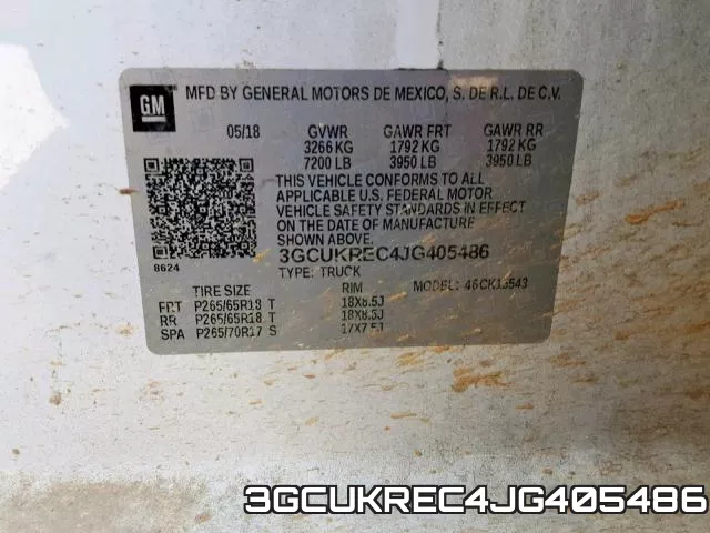 3GCUKREC4JG405486 фото 2