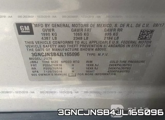 3GNCJNSB4JL165096 фото 8