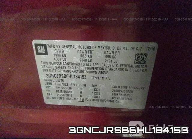 3GNCJRSB6HL184153 фото 10