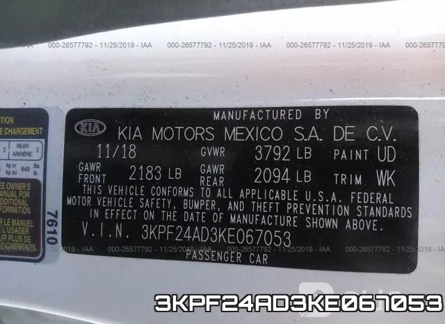 3KPF24AD3KE067053 фото 10
