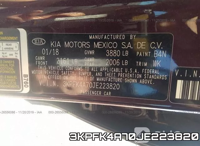 3KPFK4A70JE223820 фото 9