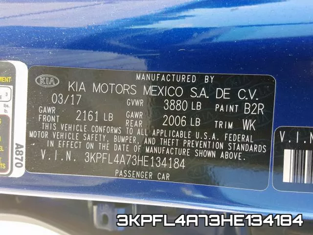 3KPFL4A73HE134184 фото 2