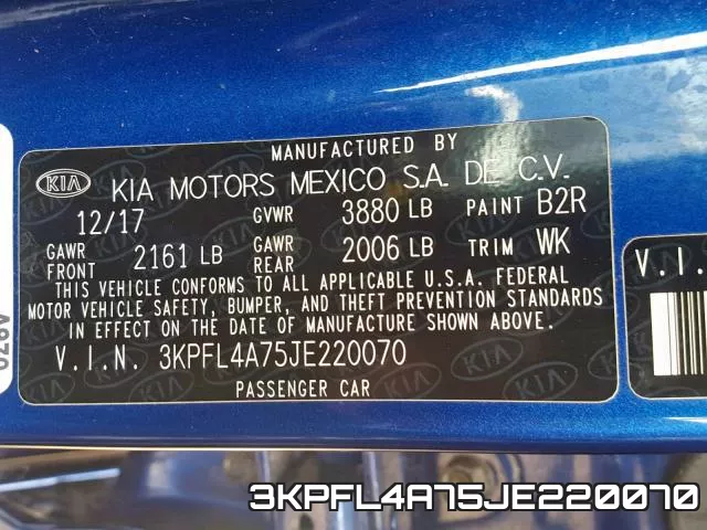 3KPFL4A75JE220070 фото 2