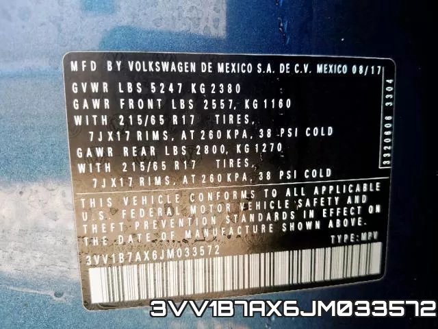 3VV1B7AX6JM033572 фото 2