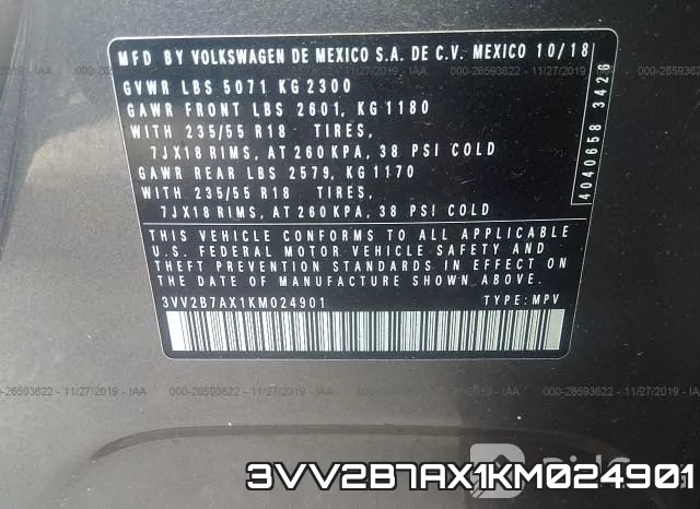 3VV2B7AX1KM024901 фото 10