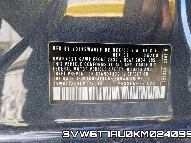 3VW6T7AU0KM024095 фото 2