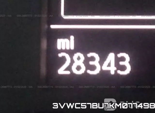 3VWC57BU7KM077498 фото 5