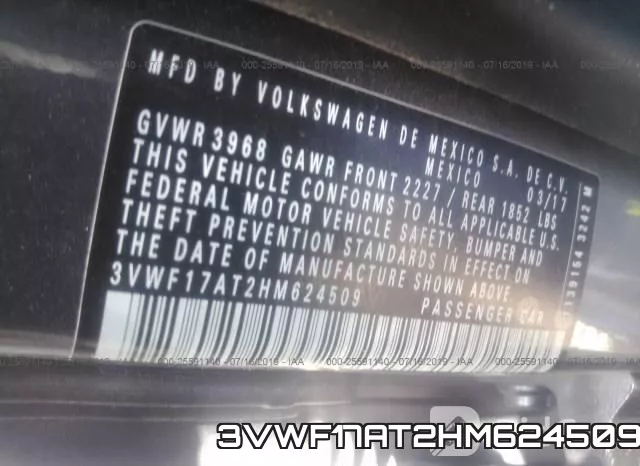 3VWF17AT2HM624509 фото 10
