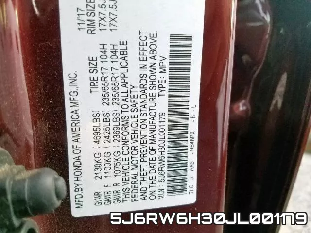 5J6RW6H30JL001179 фото 2