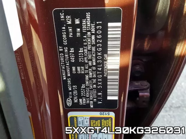 5XXGT4L30KG326031 фото 2