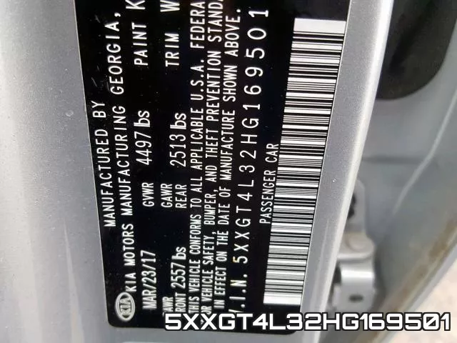 5XXGT4L32HG169501 фото 2