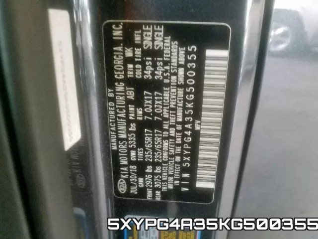 5XYPG4A35KG500355 фото 2