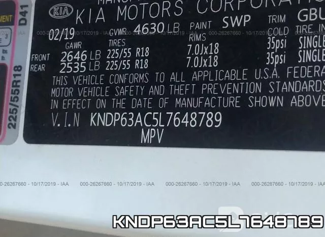 KNDP63AC5L7648789 фото 10