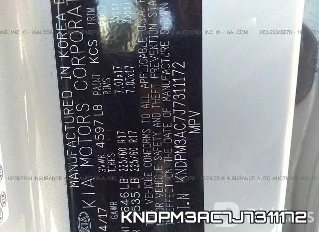 KNDPM3AC7J7311172 фото 10