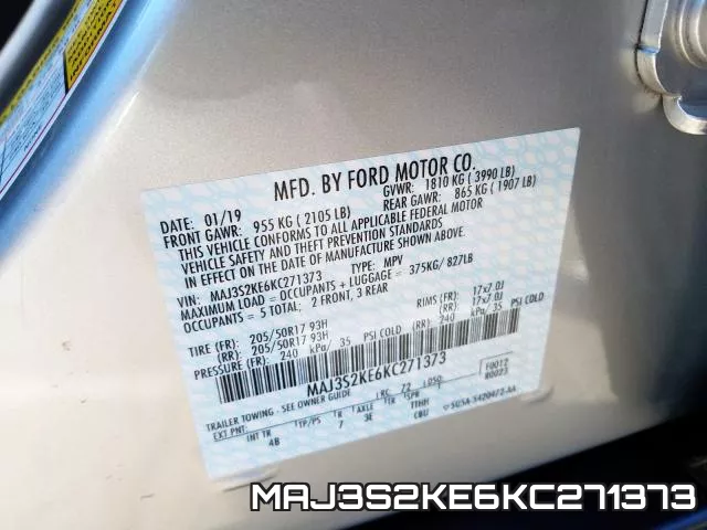 MAJ3S2KE6KC271373 фото 2