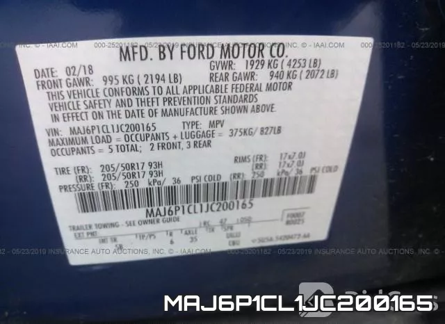 MAJ6P1CL1JC200165 фото 10