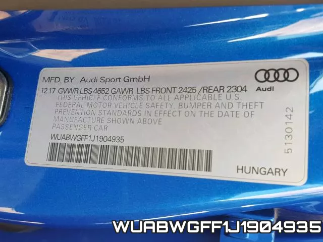 WUABWGFF1J1904935 фото 2